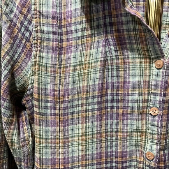 Toad&Co Lot/Bundle of Two Plaid Button-Up Mixo Tunics Multicolor Small - Picture 5 of 16